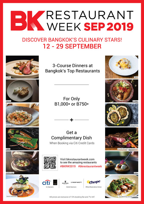 BK Restaurant Week partners with Bangkok’s best restaurants for 18 days of sensational offers